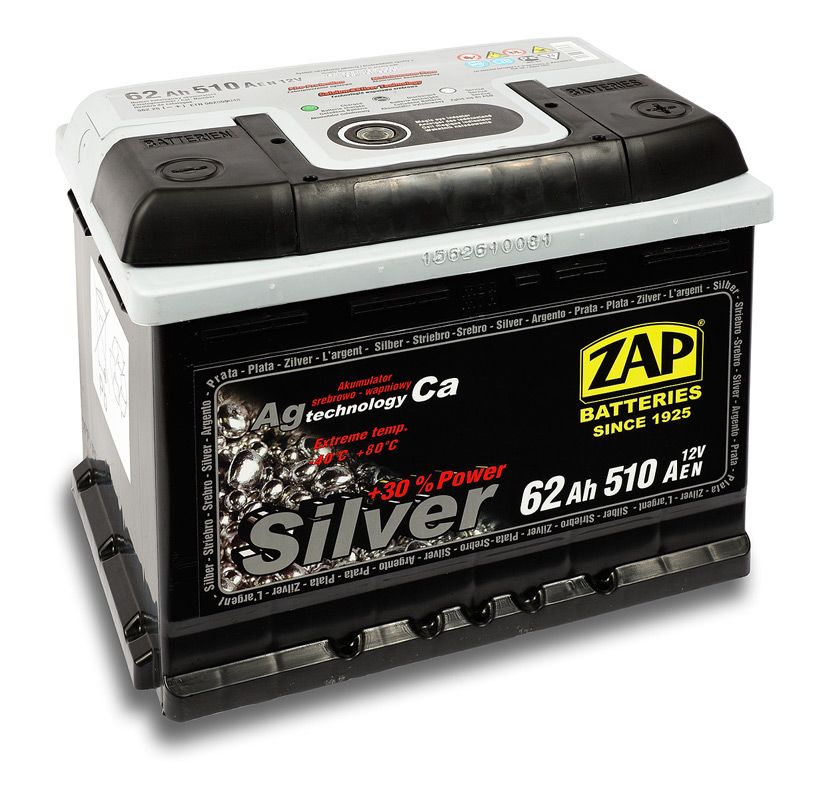 Acumulator auto ZAP Silver 12V 62A